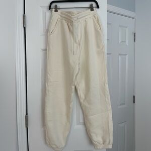 White sweatpants from Forever21